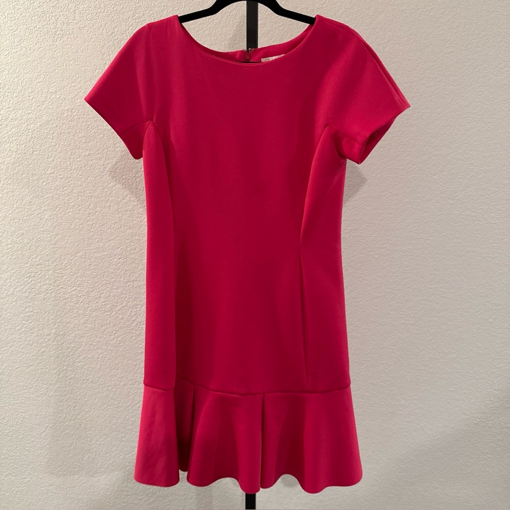 Shoshanna Women's Fuchsia Midi Scuba Dress Size 10